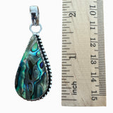 Abalone Solid 925 Sterling Silver Pendant