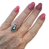 Fordite Solid 925 Sterling Silver Ring 6