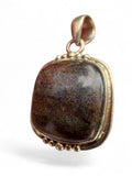 Basaltic Matrix Opal Solid 925 Sterling Silver Pendant