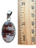 Crazy Lace Agate Solid 925 Sterling Silver Pendant