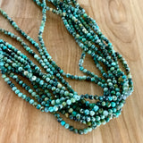 African Turquoise 4 mm Beaded Necklace