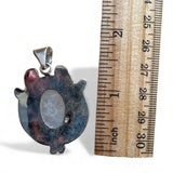 Rainbow Moonstone Solid 925 Sterling Silver Pendant