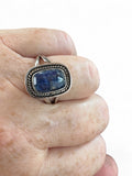Blue Kyanite Solid 925 Sterling Silver Ring 9