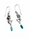 Mermaid Fire Opal Solid 925 Sterling Silver Earrings