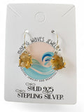 Rough Citrine Solid 925 Sterling Silver Earrings