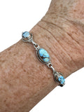 Golden Hills Turquoise Solid 925 Sterling Silver Bracelet
