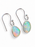 Ethiopian Opal Solid 925 Sterling Silver Earrings