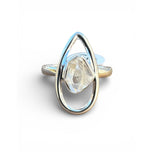 Herkimer Diamond Solid 925 Sterling Silver Ring 6