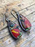 Fordite Detroit Agate Solid 925 Sterling Silver Earrings