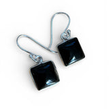 Black Onyx Solid 925 Sterling Silver Earrings