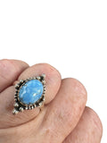Golden Hills Turquoise Solid 925 Sterling Silver Ring 6