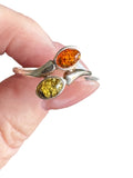 Baltic Amber Solid 925 Sterling Silver Ring 10