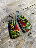 Fordite Detroit Agate Solid 925 Sterling Silver Earrings