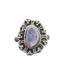 Australian Opal Solid 925 Sterling Silver Ring 7