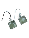Prehnite Solid 925 Sterling Silver Earrings