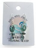 Blue Kyanite & Blue Topaz Solid 925 Sterling Silver Earrings