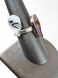 RARE Trapiche Amethyst Solid 925 Sterling Silver Ring 7.5