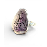 RARE Trapiche Amethyst Solid 925 Sterling Silver Ring 10.5