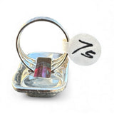 Mercury Mystic Topaz Solid 925 Sterling Silver Ring 7.5