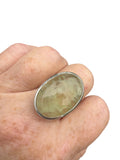 Prehnite Solid 925 Sterling Silver Ring 9