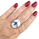 Dendritic Opal Solid 925 Sterling Silver Ring 9