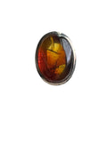 Baltic Amber Solid 925 Sterling Silver Ring 6