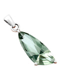 Green Amethyst (Prasiolite) Solid 925 Sterling Silver Pendant & Earrings Set