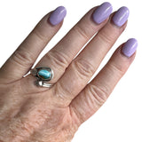 Turquoise & Spiny Oyster Solid 925 Sterling Silver Adjustable