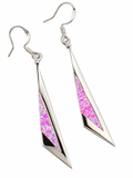 Pink Lab Opal Solid 925 Sterling Silver earrings