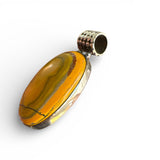 Indonesian Bumblebee Jasper Solid 925 Sterling Silver Pendant