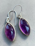 Amethyst Solid 925 Sterling Silver Earrings