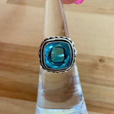 Blue Topaz Solid 925 Sterling Silver 4