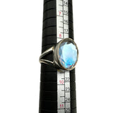 Mercury Topaz Solid 925 Sterling Silver Ring 9