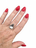 White Buffalo Solid 925 Sterling Silver Ring 9.5