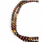 Picasso Jasper 4 mm Beaded Necklace