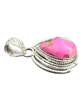 Kingman Cotton Candy Turquoise Solid 925 Sterling Silver Pendant