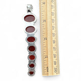 Carnelian Solid 925 Sterling Silver Pendant