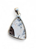 Dendritic Opal Solid 925 Sterling Silver Pendant