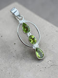 Peridot Solid 925 Sterling Silver Pendant