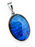 Labradorite Solid 925 Sterling Silver Pendant