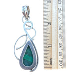 Malachite Solid 925 Sterling Silver Pendant