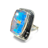 Mercury Mystic Topaz Solid 925 Sterling Silver Ring 10