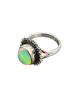 Ethiopian Opal Solid 925 Sterling Silver Ring 7
