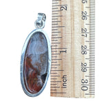 Crazy Lace Agate Solid 925 Sterling Silver Pendant