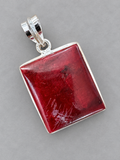 Mookaite Jasper Silver Overlay Pendant