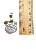 Pearl Multi-Stone Solid 925 Sterling Silver Pendant