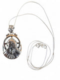 Jesus Solid 925 Sterling Silver Pendant Necklace