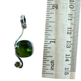 Peridot Solid 925 Sterling Silver Pendant