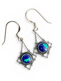 Azurite Solid 925 Sterling Silver Earrings