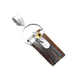 Iron Tiger Eye & Citrine Solid 925 Sterling Silver Pendant